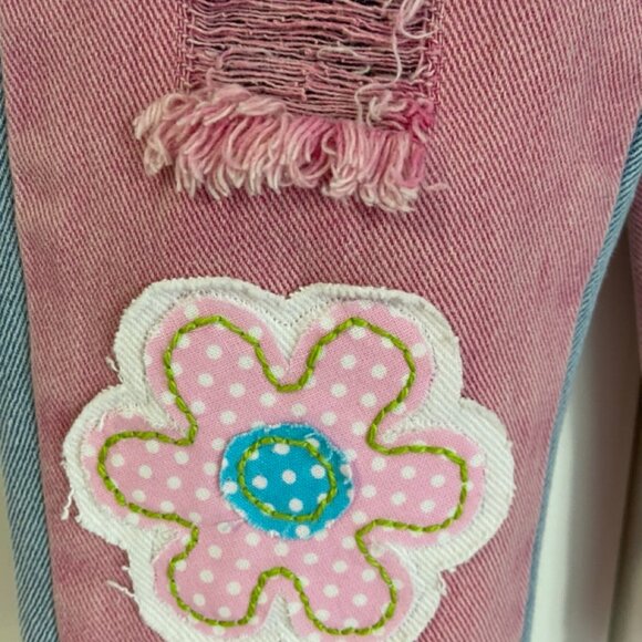 🌸 Hand-Embroidered Toddler Jeans (Size 12–18 Months) 🌸 NWT - Picture 4 of 16